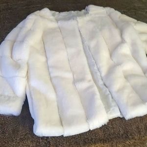 Beautiful White faux jacket.